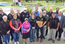 Ceremony for bike park completion