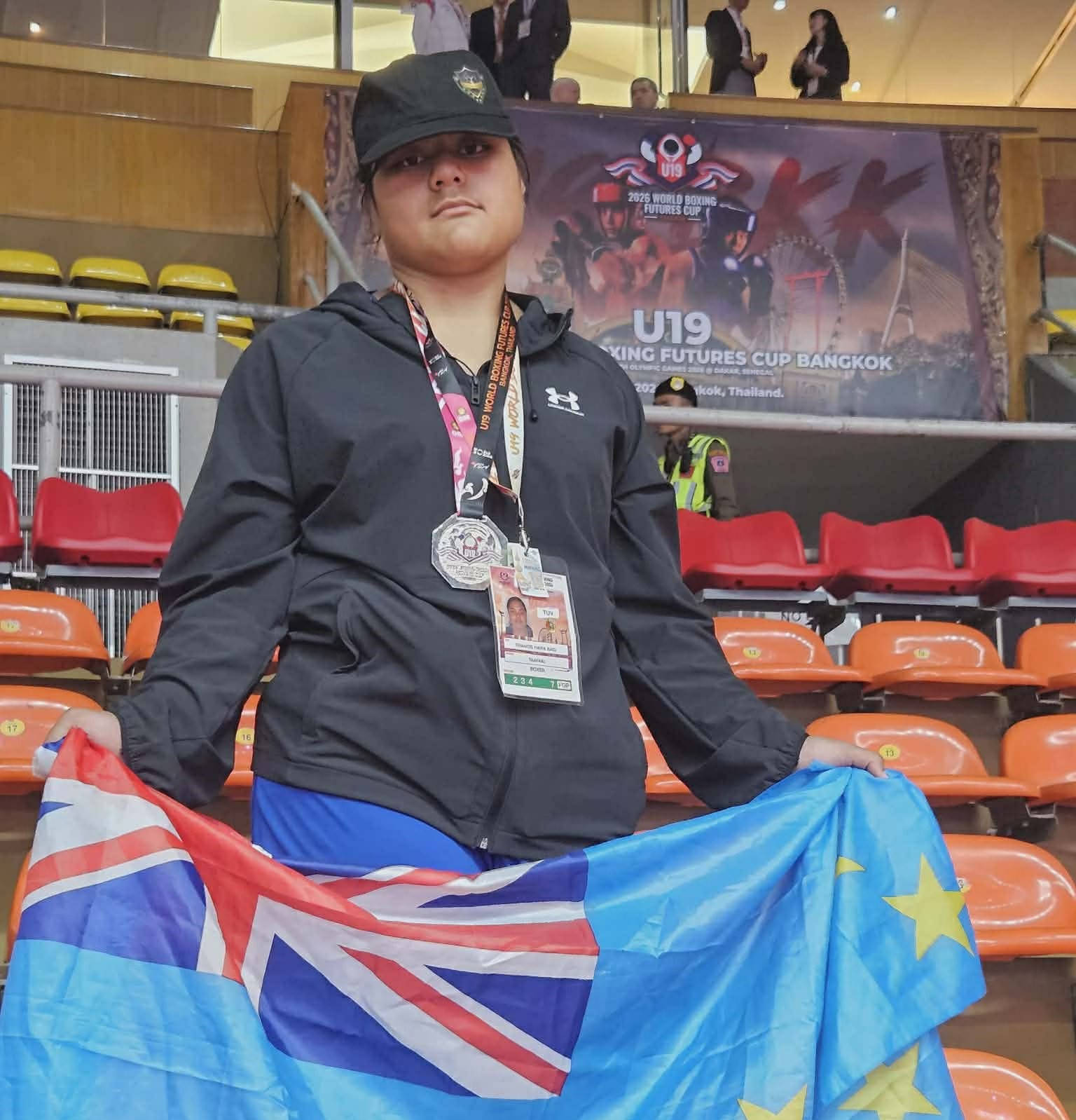 Young boxer takes silver in world debut