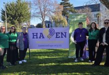Painting town purple for a good cause